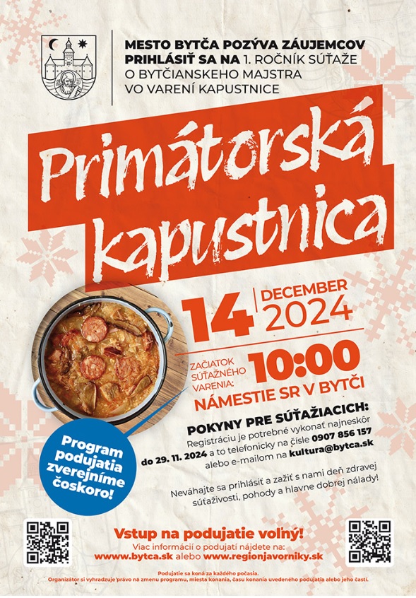 Primátorská kapustnica v Bytči.